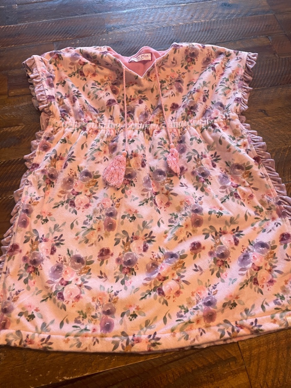 Cheeky Plum Pink Floral Ruffle Tunic